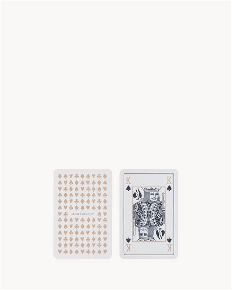 ysl card deck|SAINT LAURENT PLAYING CARDS .